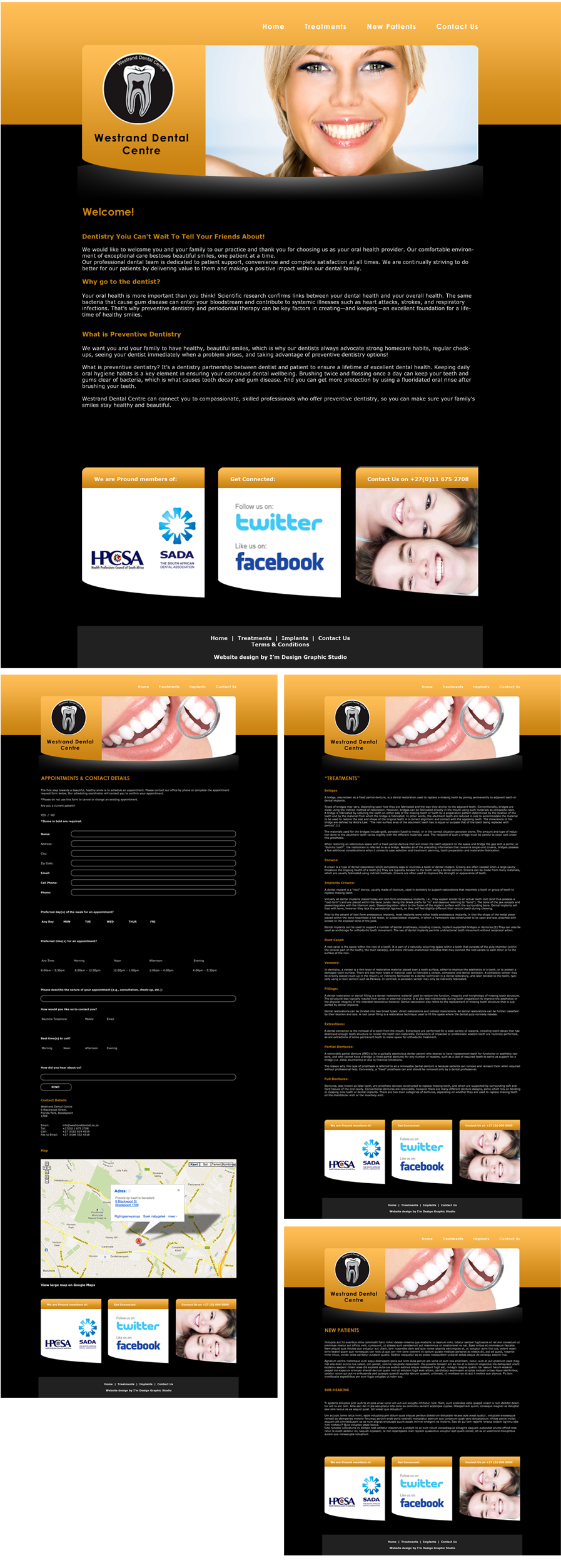 Westrand Dental Website Design