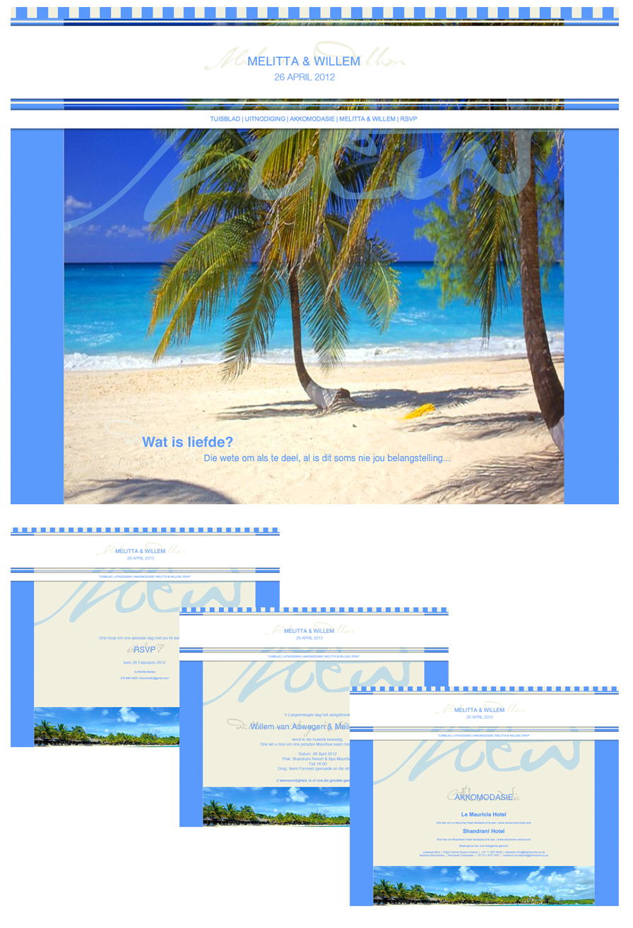 Wedding Website Invitation