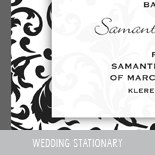S&M Wedding Stationary