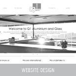 Q1 aluminium ang glass website design