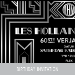 Les Holland-Muter 60th Birthday Invitation